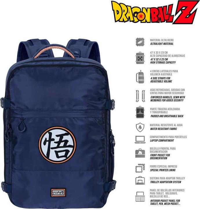 Actual product image Karactermania Large Mercury Travel Backpack 47x23x33cm Symbol