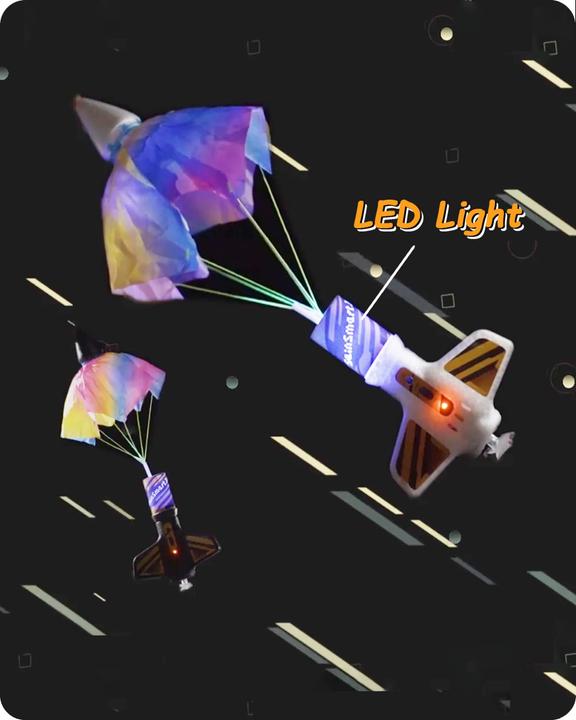 Actual product image Activity Board Rocket toy - Motorised rocket with parachute