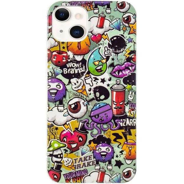 MU Style Softcase Image Plastik Series (Apple iPhone 14 Plus), Smartphone Hülle, Mehrfarbig