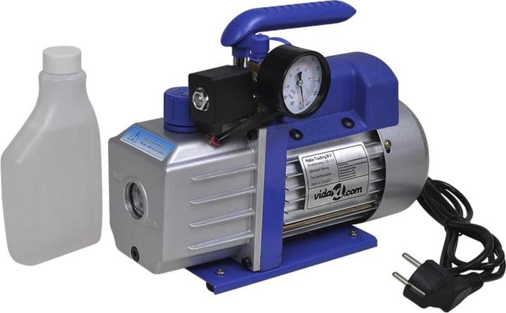 vidaXL Single-stage vacuum pump with pressure gauge 71 L / min