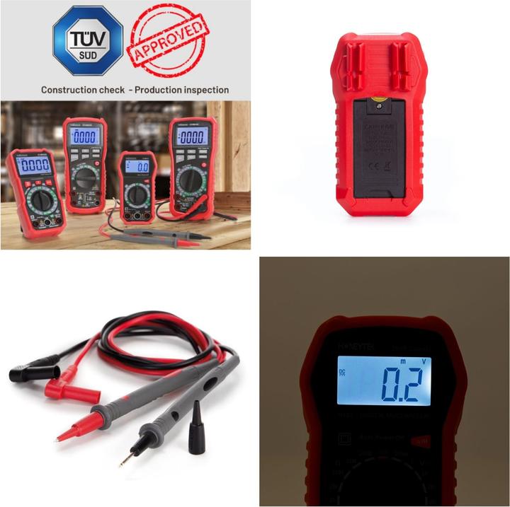Produktbild Velleman Kompaktes, robustes Digitalmultimeter - CAT III - 600 V - 5 Funktionen (CAT III 300V, CAT III 600V, Hand-Multimeter)