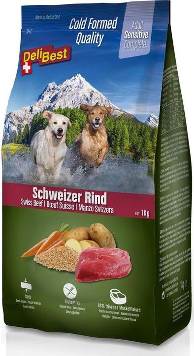 Image du produit DeliBest Aliment semi-humide Premium Complete Sensitive Dog, boeuf, 1 kg (Adulte, 1 pcs, 1000 g)