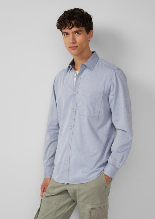 Immagine prodotto s.Oliver Hemd Regular Fit: Gemustertes Langarmhemd mit Brusttasche (L)