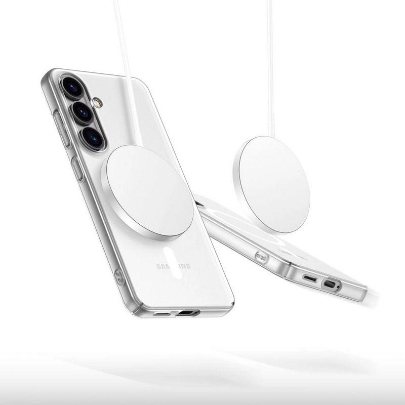 Thumbnail - Tech-Protect Samsung Galaxy S25 MagSlim MagSafe Case - Transparent (Samsung Galaxy S25), Smartphone Hülle, Transparent