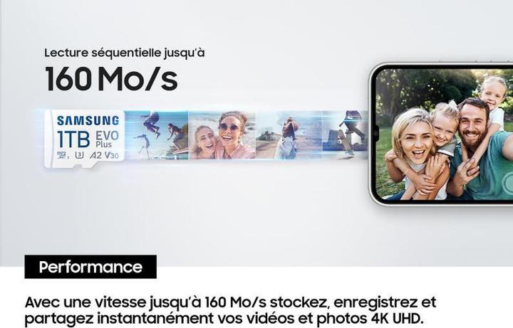 Produktbild Samsung EVO Plus (512 GB, microSDXC, U3, UHS-I)