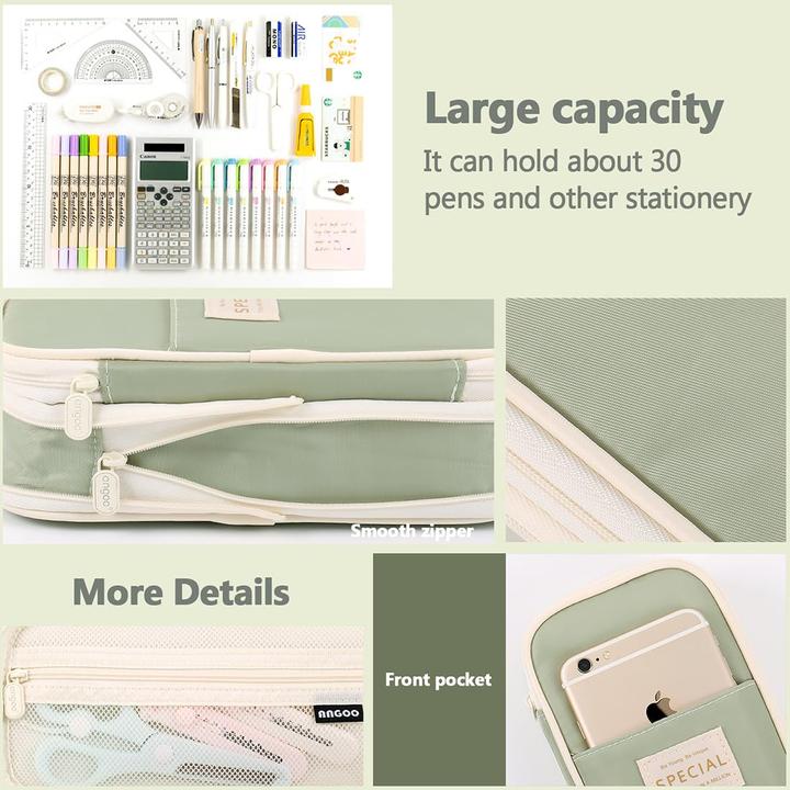 Produktbild Only-Bags.Store Federmäppchen mit grossem Fassungsvermögen, Federmäppchen Teenager, Federtasche für Studenten
