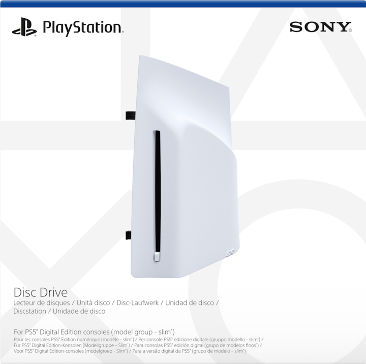 Image du produit Sony Lecteur de disque pour les consoles PS5 Slim Digital Edition (PS5, PS5 Digital Edition)