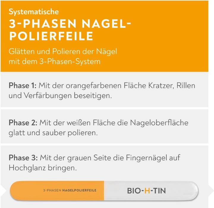 Produktbild Bio-H-Tin 3-Phasen Nagelpolierfeile, 1 St. Feile