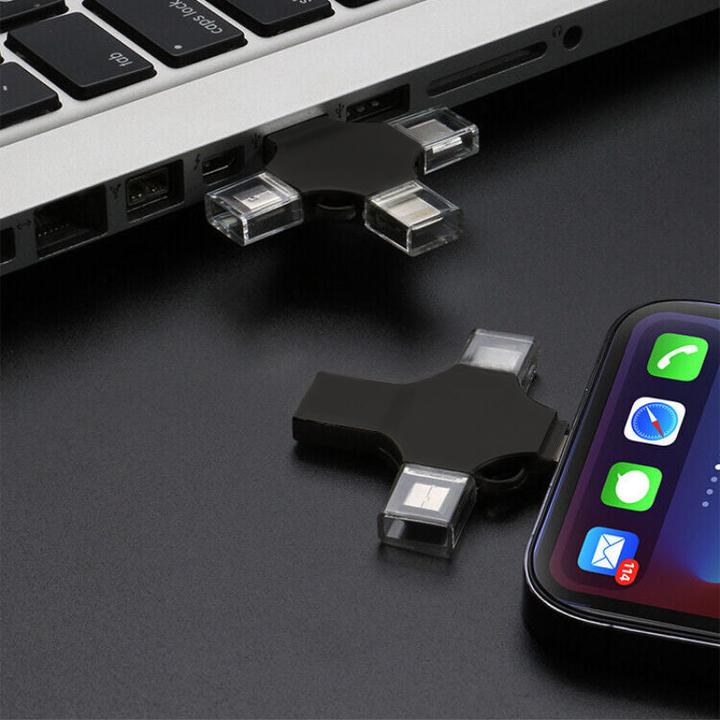 Produktbild Hermex 4-in-1 USB-Stick Lightning-Stick Datenstick Flash-Laufwerk USB-Drive (64 GB, USB-C)