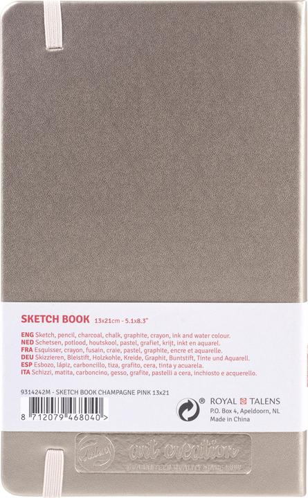 Produktbild Sakura Sketch Book A5 Medium Champagne Pink (A5, Blanko, Harter Einband)