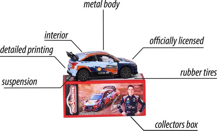 Actual product image Majorette WRC Assortment