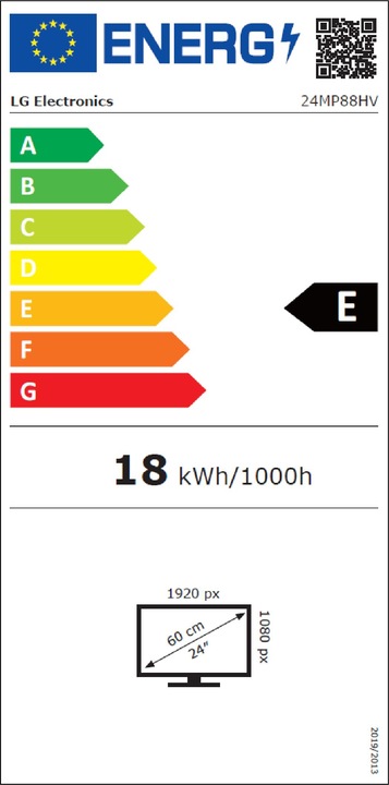 Etichetta energetica LG 24mp88hv-S (1920 x 1080 pixel, 24")