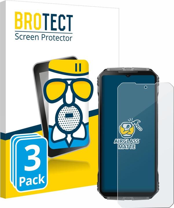 Produktbild BROTECT Schutzglas Schutzfolie Glas Folie Displayschutz matt (3 Stück, ZTE Blade V40 Pro)