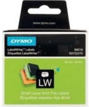 Actual product image Dymo S0722470 Folder labels narrow