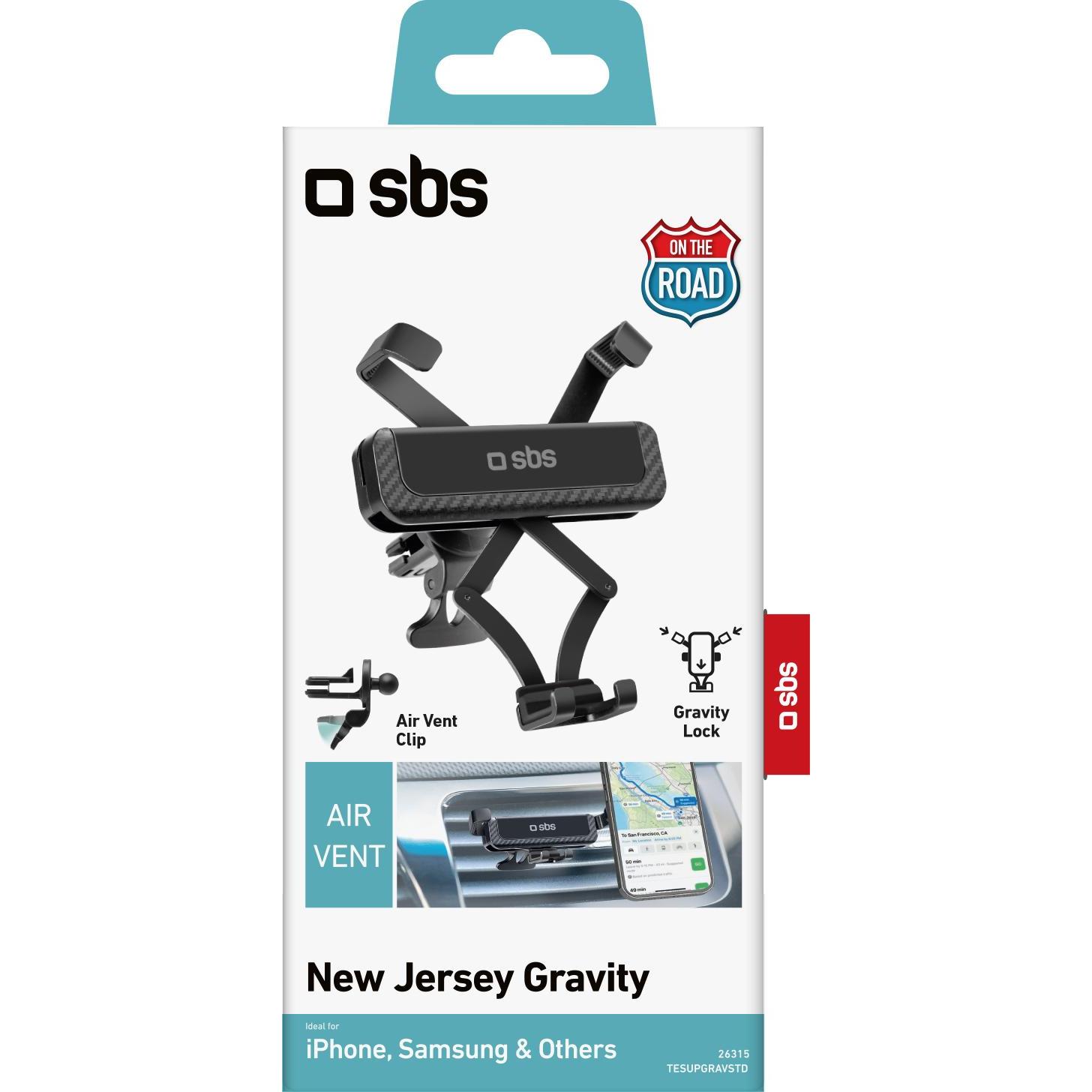 Thumbnail - SBS Gravity Pro Holder for air vent, Smartphone Halterung, Schwarz