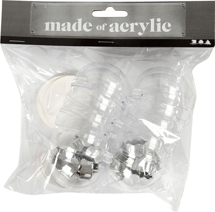 Immagine prodotto Creativ Company Palline decorative trasparenti da 5 cm, 10 pezzi.