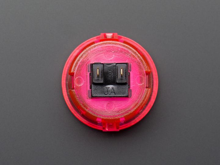 Produktbild OEM Arcade Button 30mm Pink Transparent
