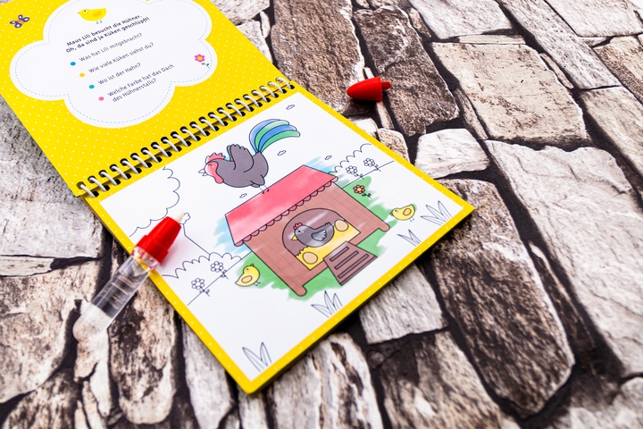 Actual product image The Magic Water Colouring Book - On the Farm