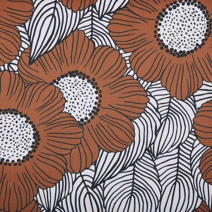 Produktbild Beliani Stoffbezug 2er Set für Gartenliegen ANZIO / AVELLINO Mohnblumenmuster rot / weiss