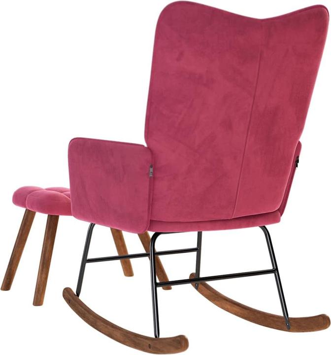 Produktbild vidaXL Schaukelstuhl mit Hocker