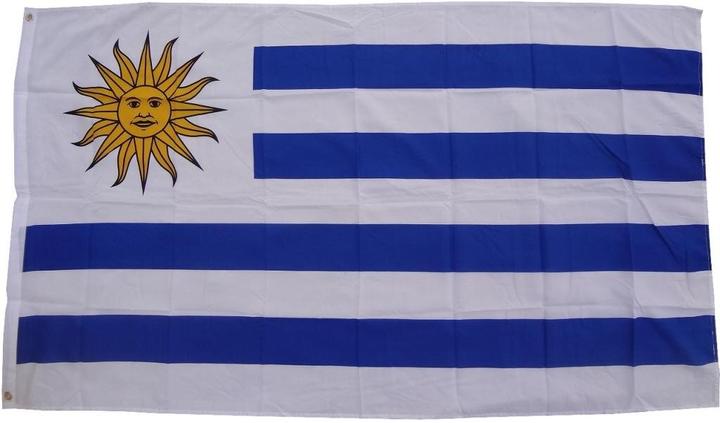 Image du produit trends4cents XXL Drapeau Uruguay 250 x 150 cm Drapeau avec 3 oeillets 100g/m² poids du tissu Hissflag Mast (250 x 150 cm)