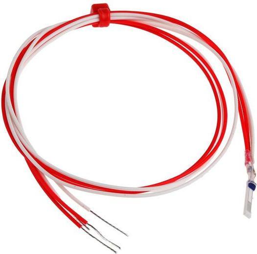 Produktbild RS PRO Pt100 2x10 Class A 300 mm leads, 7/0.15
