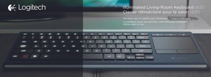 Produktbild Logitech Wireless Illuminated Keyboard K830 (US, Kabellos)