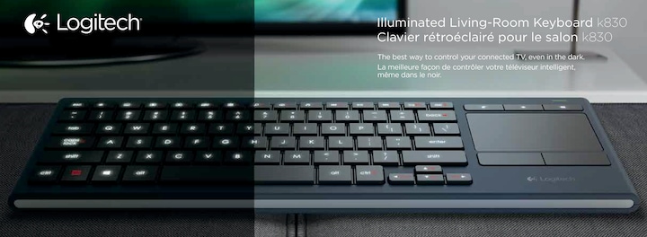 Produktbild Logitech Wireless Illuminated Keyboard K830 (US, Kabellos)
