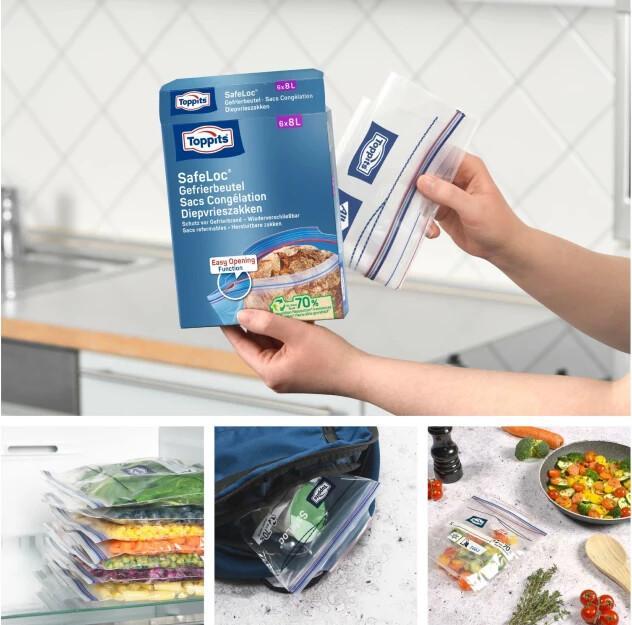 Image du produit Toppits Sac de congélation à double fermeture (6 x)