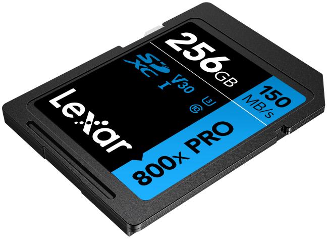 Productafbeelding Lexar SDXC-kaart PRO 256GB UHS-1 V30 serie blauw (800x) (256 GB, SDXC, U3, UHS-I)