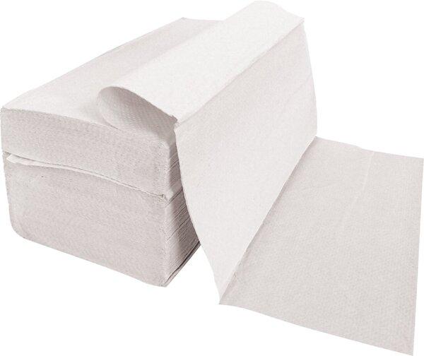 Produktbild Hygostar Handtuchpapier, 23 x 21 cm, Falzung V-Falz/ZZ-Falz, 2-lagig, naturweiss, 16 Pack à 200 Blatt (16 x)