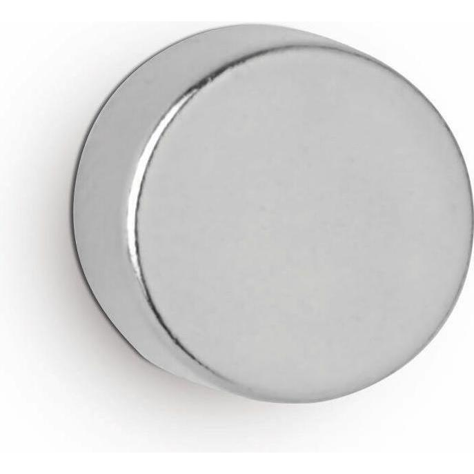 Maul, Magnet, Neodym-Scheibenmagnet, 8 mm, Haftkraft: 2,4 kg, silber (1 x)