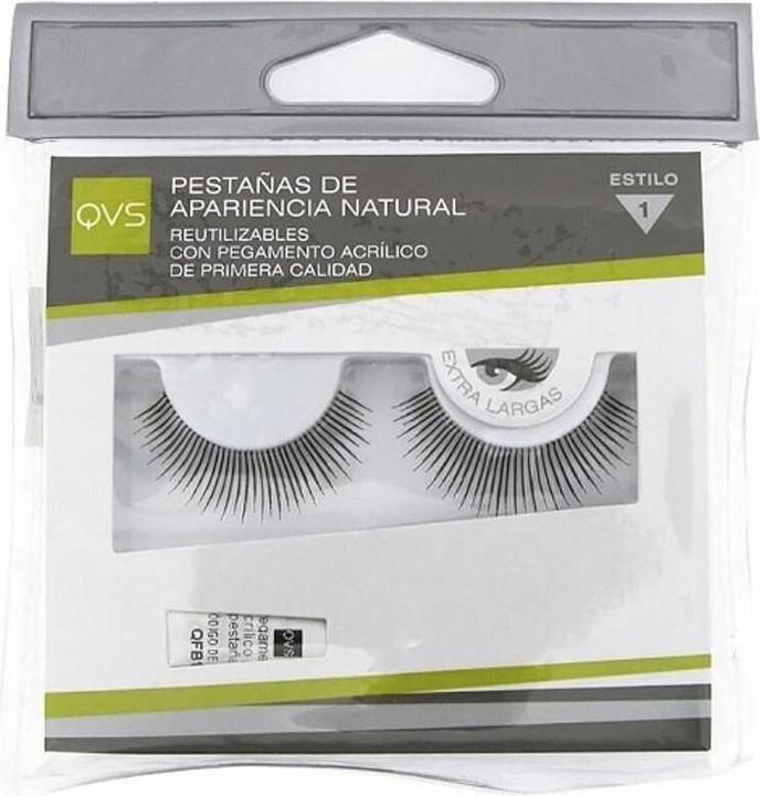 QVS False Eyelashes Natural Look Style 1 (Künstliche Wimpern)