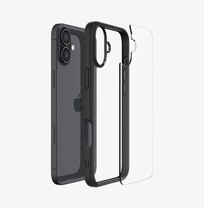 Produktbild Spigen Ultra Hybrid iPhone 16 matte black/czarny ACS08201 (Apple iPhone 16)