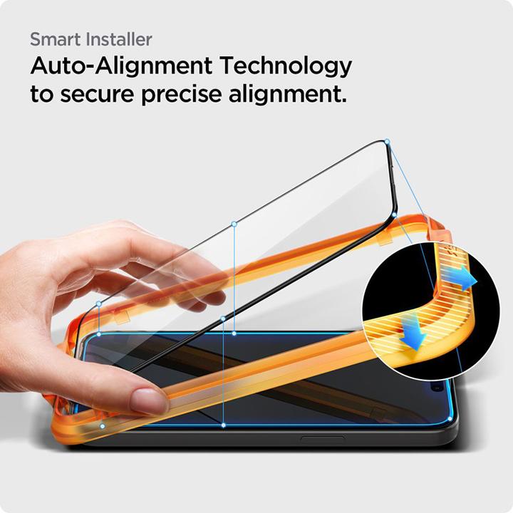 Actual product image Spigen Glas.tR AlignMaster (2 Piece, Apple iPhone 15 Pro)