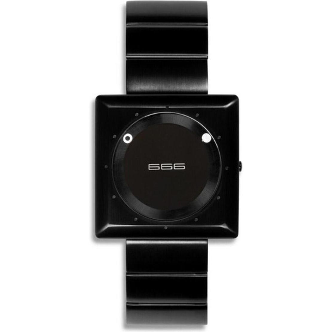 666 Barcelona, Orologio da polso, Orologio unisex 666-064 (Ø 45 mm), Nero, (45 mm)