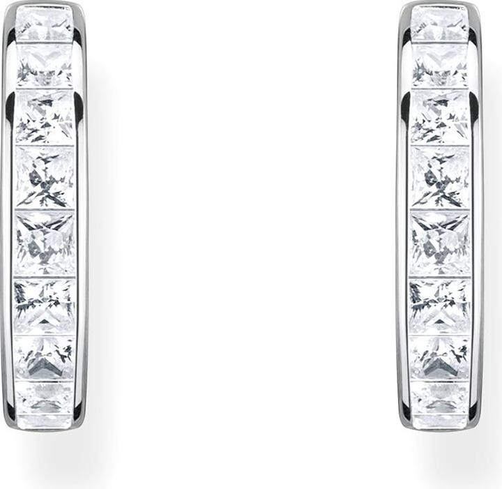 Actual product image Thomas Sabo Creoles White Stones Pavé Silver (925 silver)