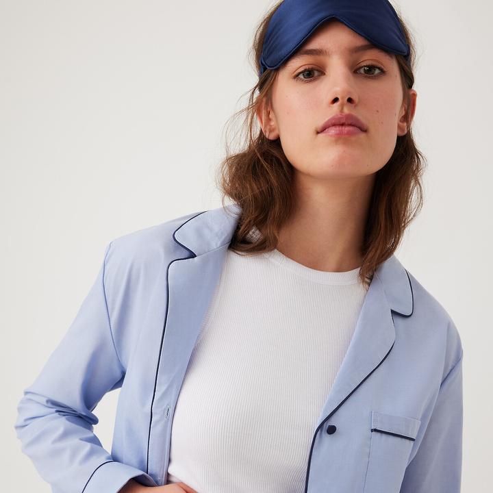 Produktbild La Redoute Collections Pyjama Signature in Chambray-Optik (38)