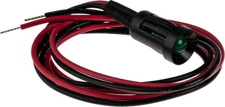 Produktbild RS PRO LED grün versenkt 8mm HE 12Vdc