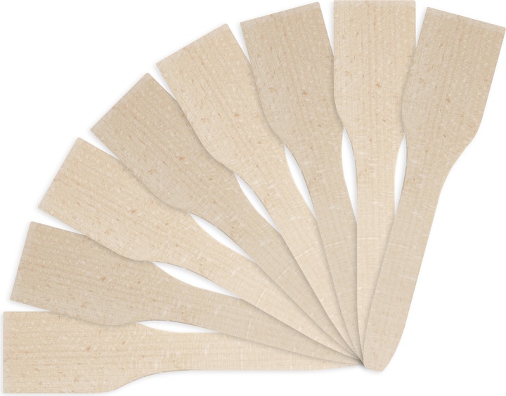 Bestron Spatules en bois (8 pcs)