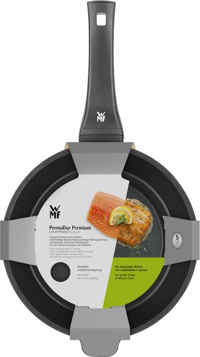 Productafbeelding WMF Smoorpan 24 cm Permadur Premium met inductiecoating (24 cm, Koekenpan, Gegoten aluminium)