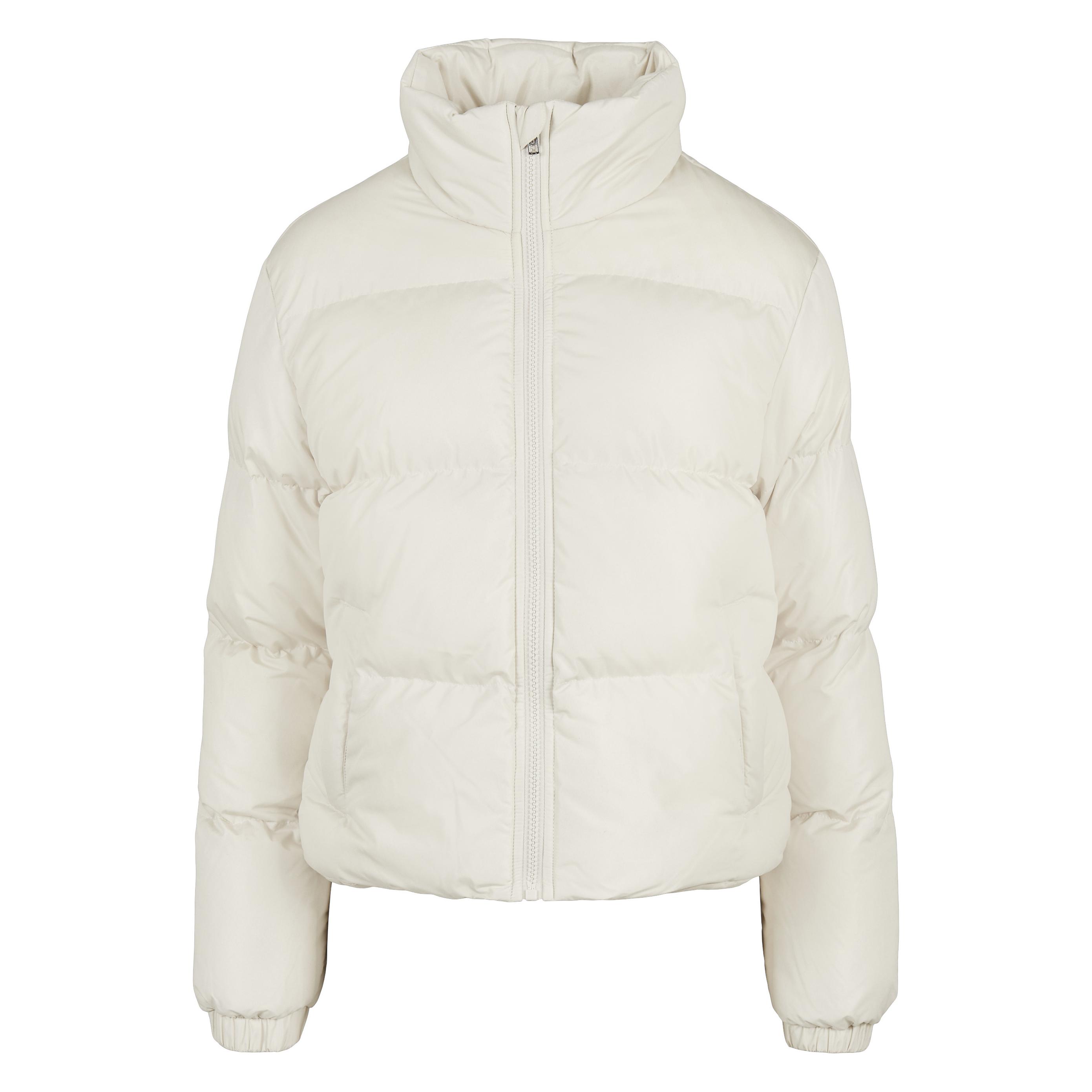 Urban Classics, Damen, Winterjacken, Ladies Short Peached Puffer Jacket, Weiss, (5XL)