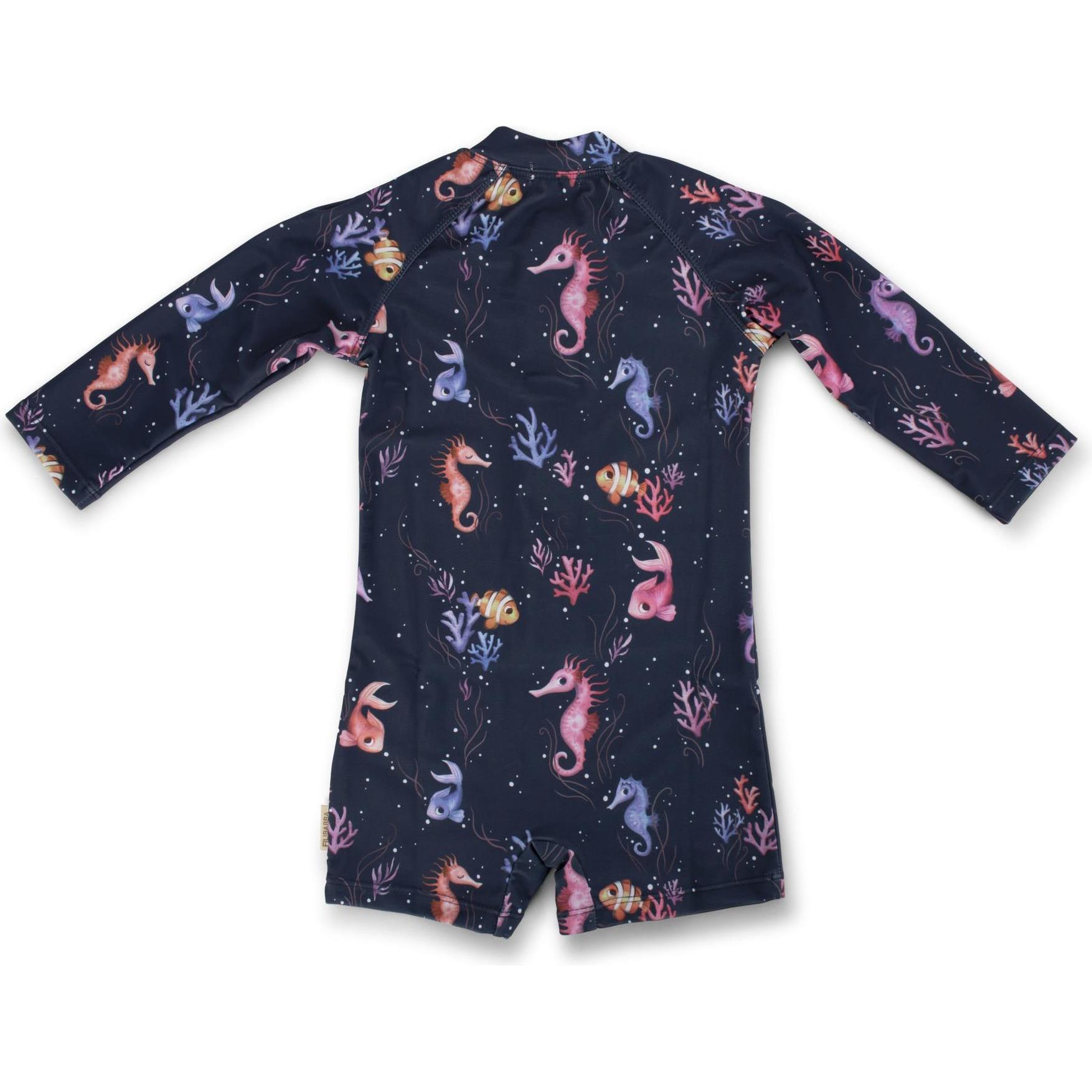 Thumbnail - Filibabba, Jungen, Badehose, Villads – UV-Schwimmanzug LS 3-4 Jahre – Rainbow Reef, Blau, (98, 102, 104, 100 A)
