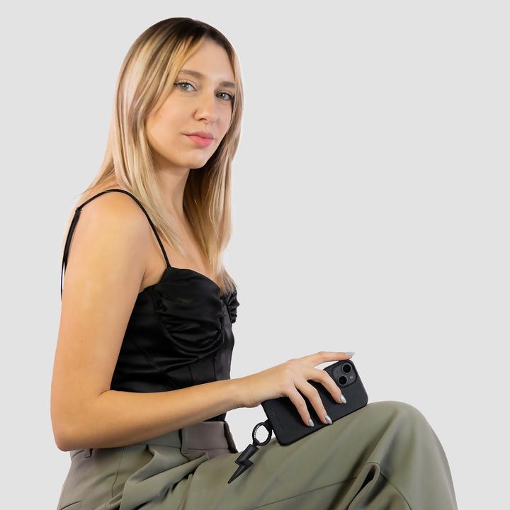 Image du produit Case & Me case&me Amelie Eco Leather case pour iPhone 14 / iPhone 13 noir (Apple iPhone 14)