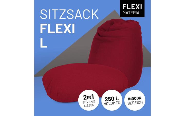 Actual product image Lumaland Sitzsack Flexi Comfort 320 L, Rot