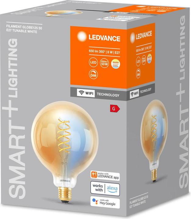 Produktbild Ledvance gold / messing (E27, 8 W, 650 lm, 1 x, G)