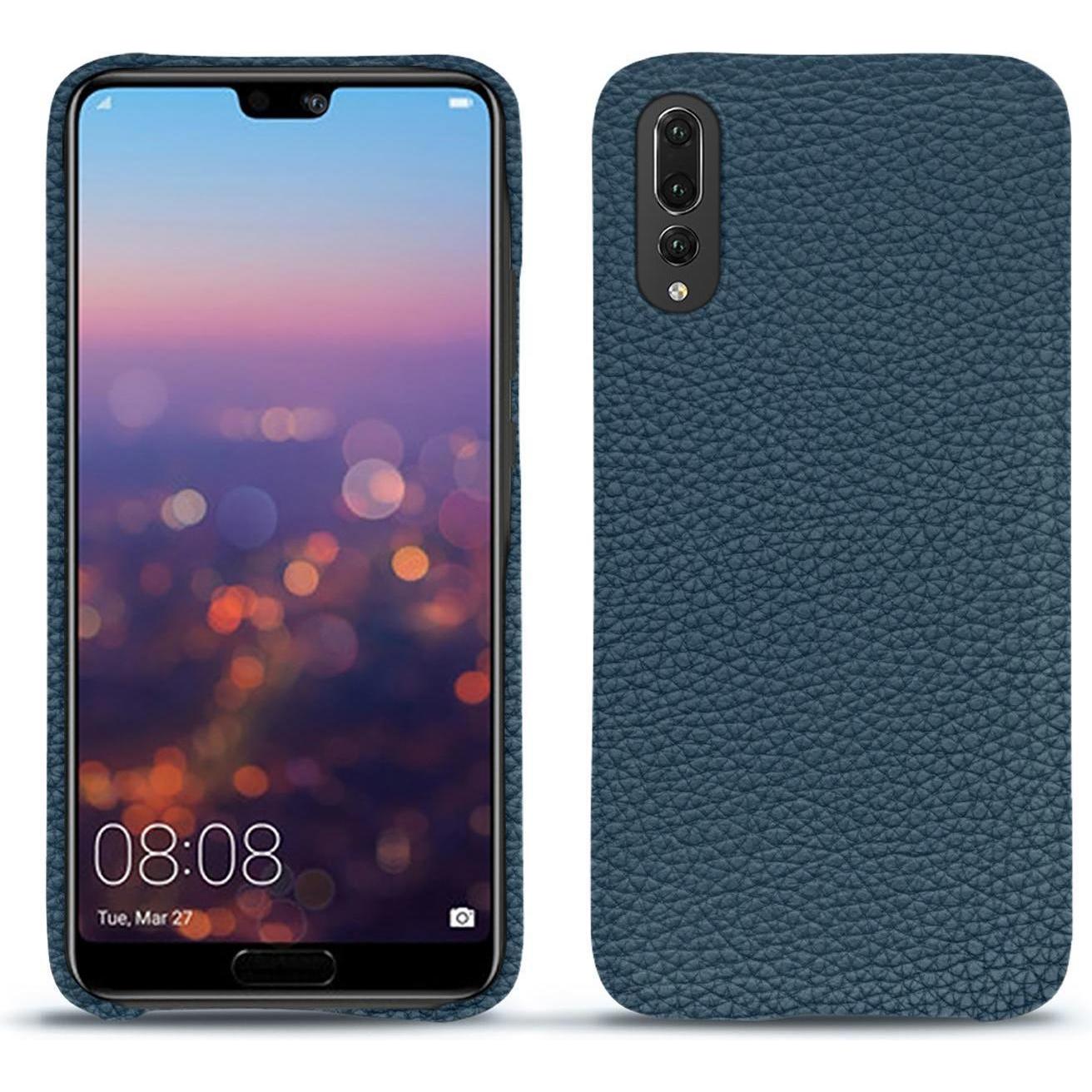 Noreve Lederschutzhülle (Huawei P20 Pro), Smartphone Hülle, Blau