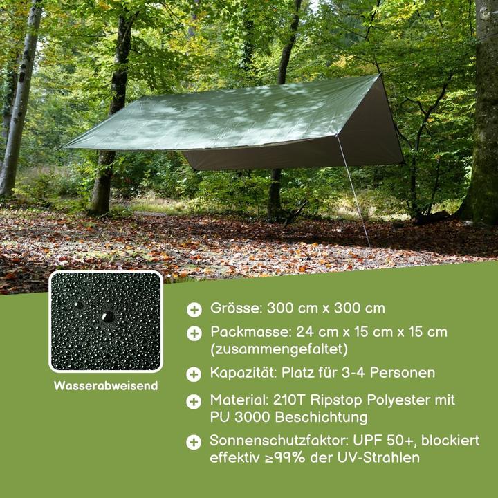 Image du produit Hermex Tente Tarp (Bâche, 0.75 kg, 4 personnes)