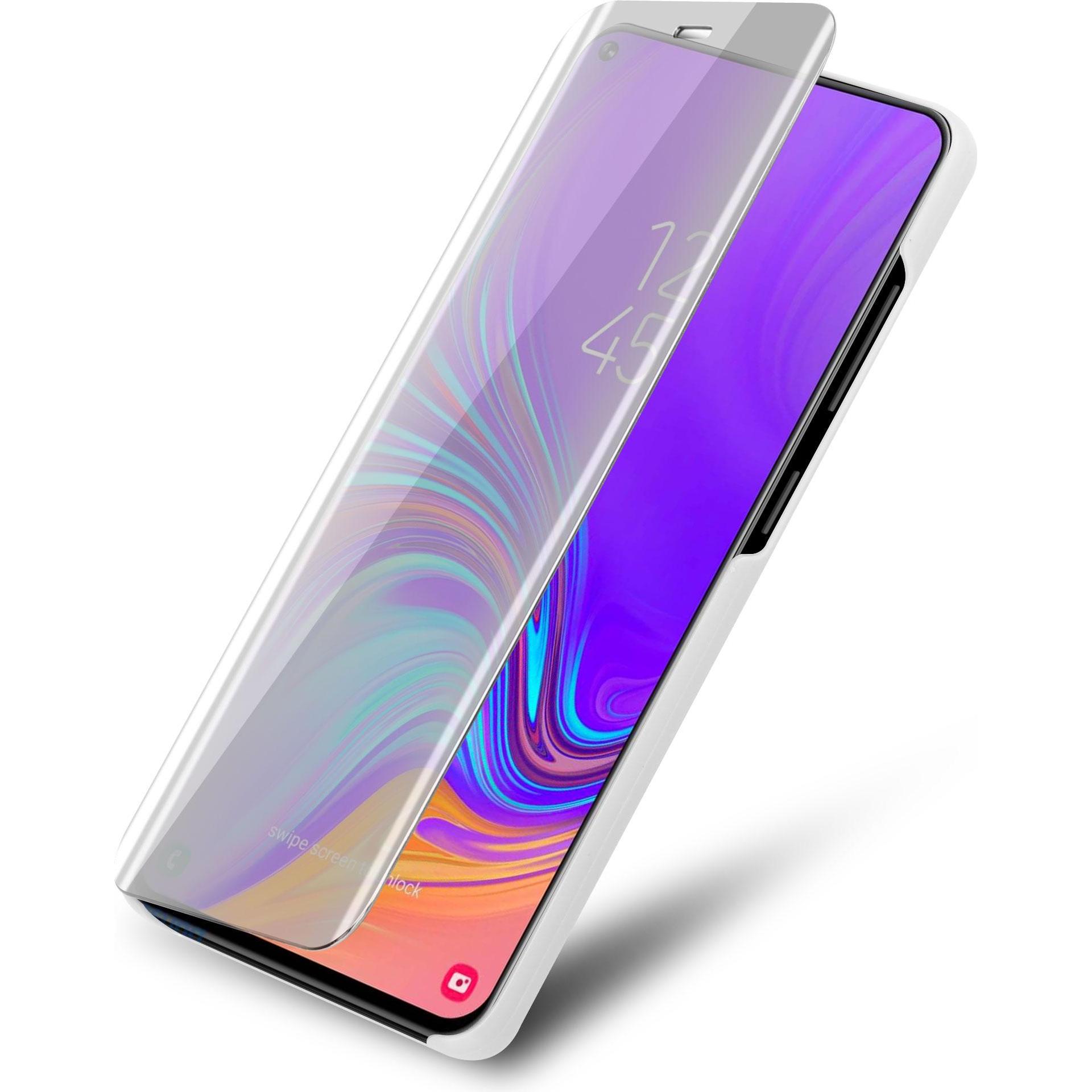 Thumbnail - Cadorabo Book Smart View Spiegel Cover (Samsung Galaxy A8s), Smartphone Hülle, Silber
