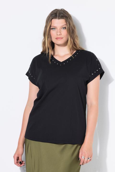 Produktbild Studio Untold T-Shirt, oversized, Nieten, acid washed (58)